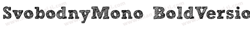 SvobodnyMono BoldVersion Revision字体转换